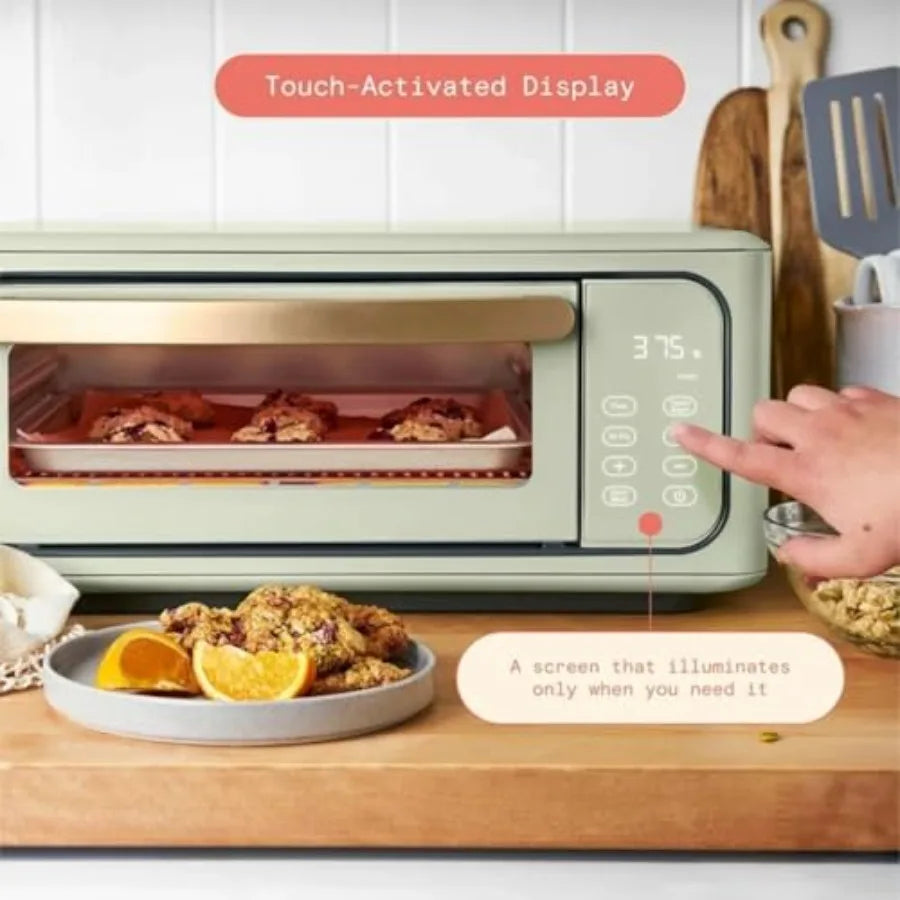 15L 9-Slice Infrared Convection Air Fryer Toaster Oven 10-in-1 Functions for Air Frying Toasting Baking Broiling Stainless Stee