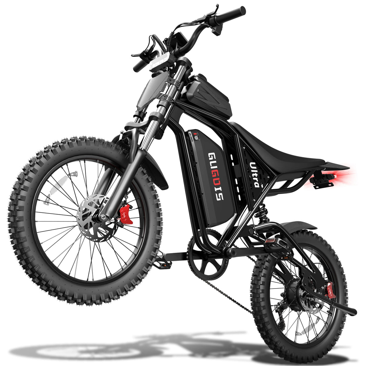 2500W Electric Dirt Bike for Adults with NFC Unlock, Alarm, 52V 25Ah Battery, 90 Miles, 40 MPH, 17x3.0" Deep Teeth Off-Road Tire