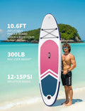 10.6FT/11FT Portable Inflatable Stand Up Paddle Board -Complete SUP Kit for All Skill Levels with Accessories