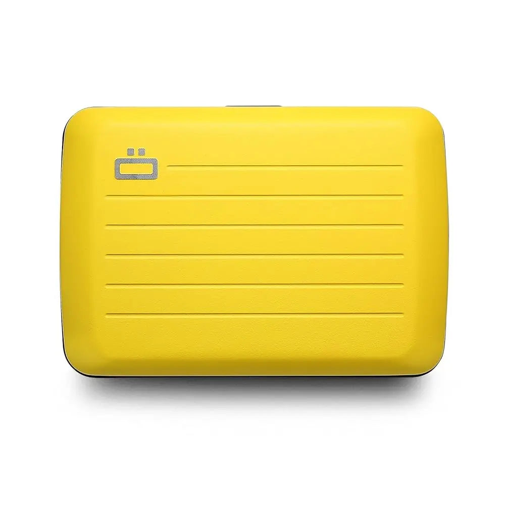 Aluminum card holder with metal lock, RFID protection against fraud and demagnetization, compact wallet, Smart Case