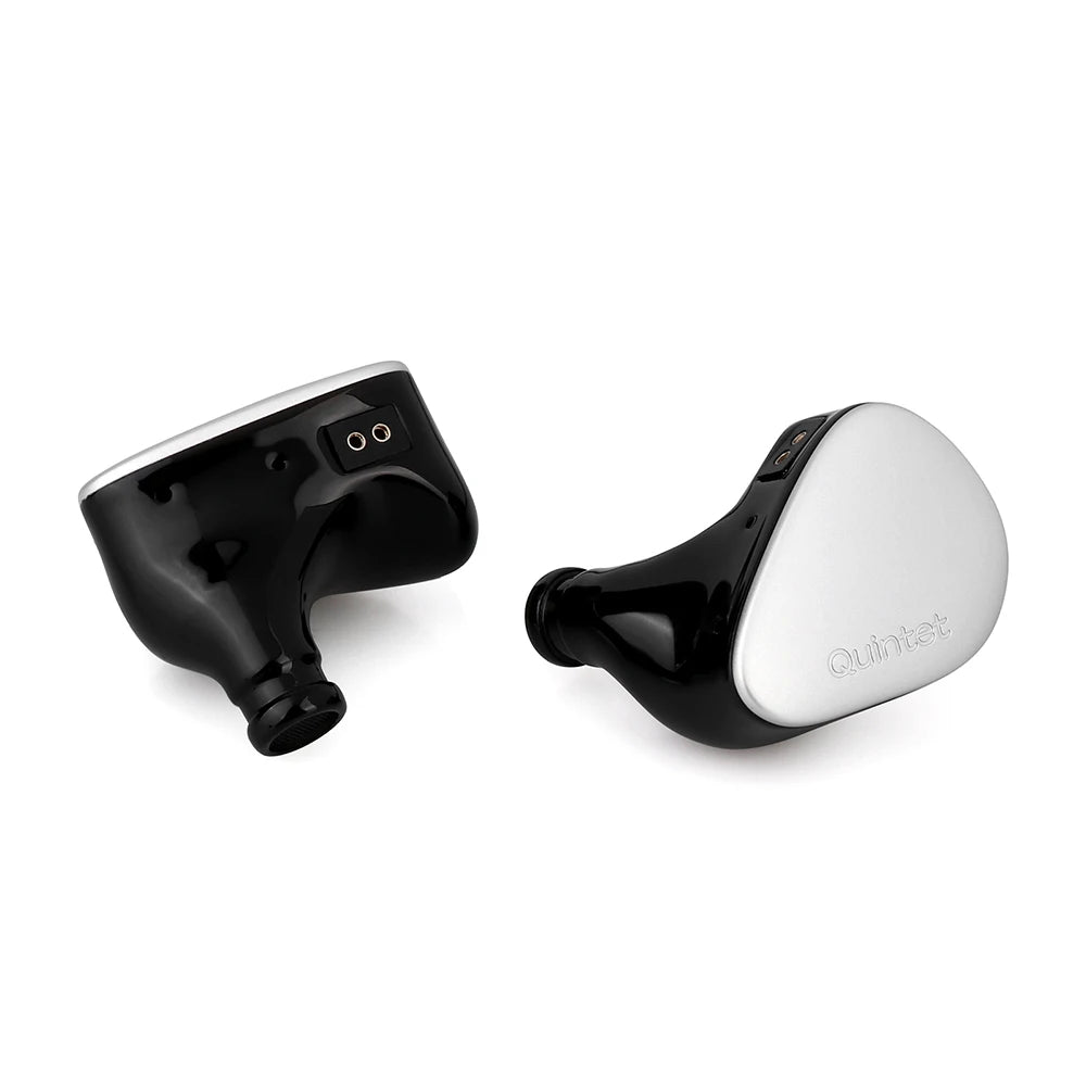 Kiwi Ears Quintet In-Ear Monitor 1DD + 2BA + 1 Planar +1 PZT  with Detachable Silver-plated Copper Cable for Musician Audiophile