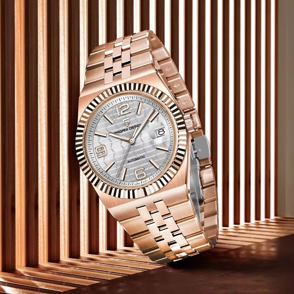 2026 New PAGANI DESIGN Men's Watches Gold Luxury Automatic Watch For Men Mechanical Wristwatches AR Sapphire Waterproof Men Gift