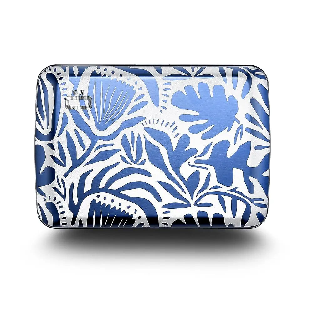 Aluminum card holder with metal lock, RFID protection against fraud and demagnetization, compact wallet, Smart Case