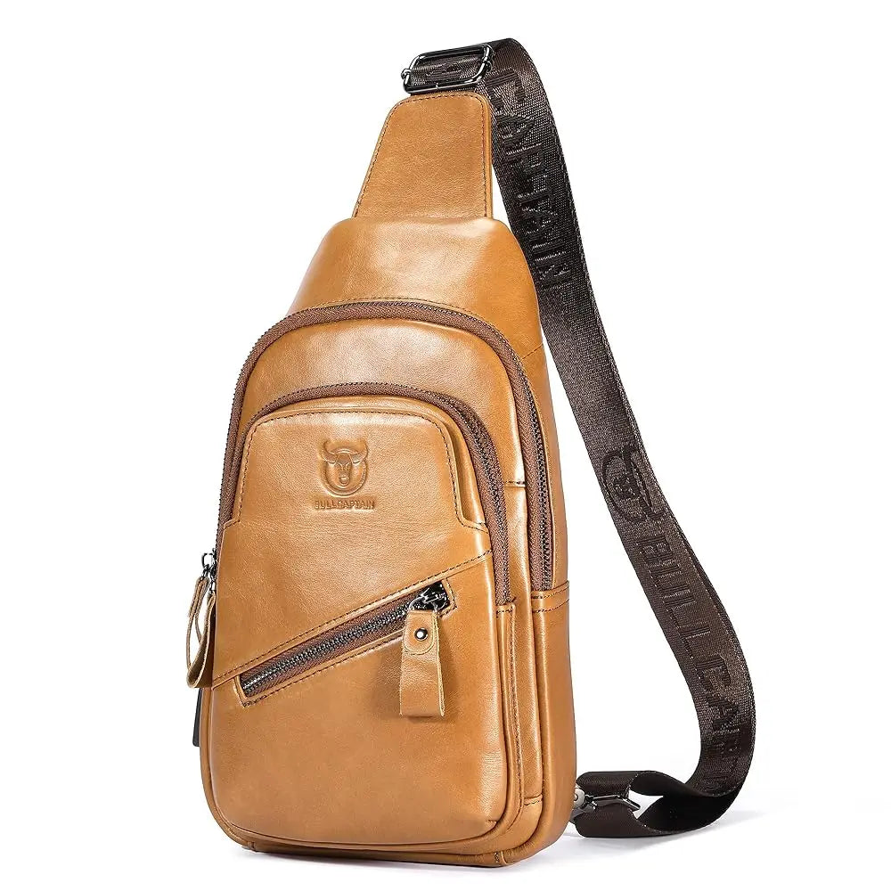 Genuine Leather Sling Bag for Men