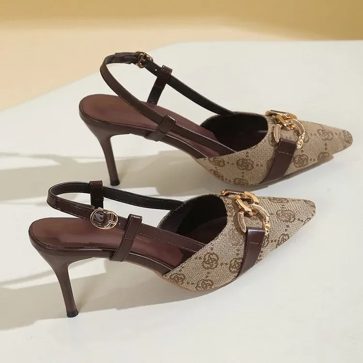 new Free delivery designer high heels Fashionable and minimalist high heels for women eye-catching and detailed follow-up shoes
