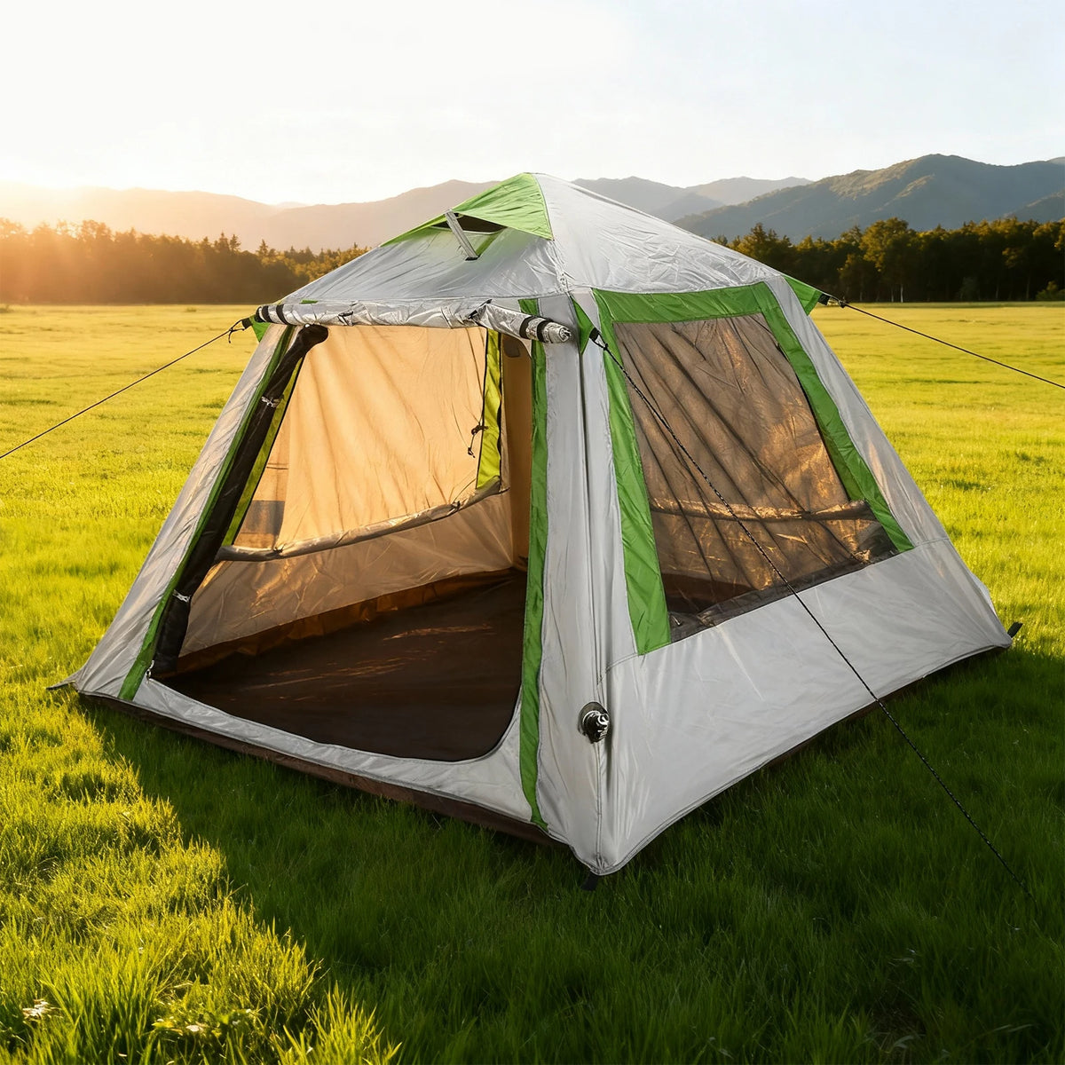 Camping Tent for 2 Person 3 Person Easy Setup Automatic Inflatable Camping Tent Oxford Waterproof Pop Up Tent for Hiking