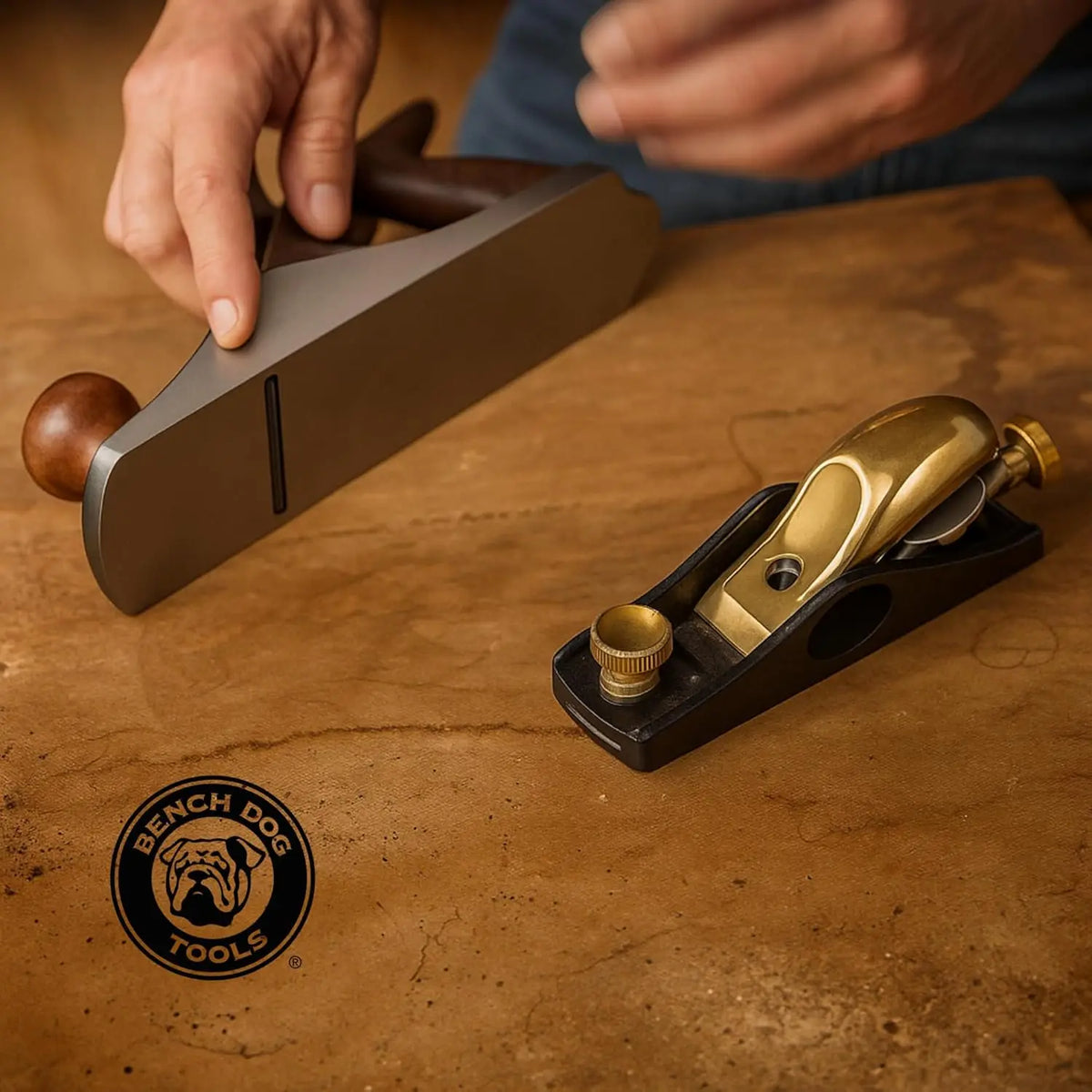 Shoulder and Chisel Hand Plane with 3/4" Blade, Sharp Corners, Black Storage Case - Woodworking Tool