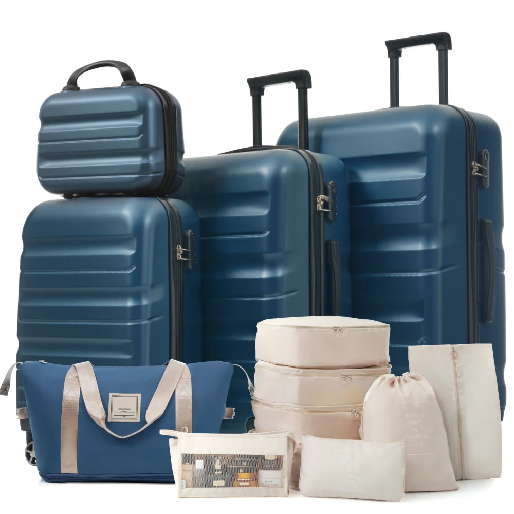 Hardshell Luggage Set - Lightweight & Durable Suitcases with Dual Spinner Wheels Carry-On & Check-In Sizes for Travel & Business