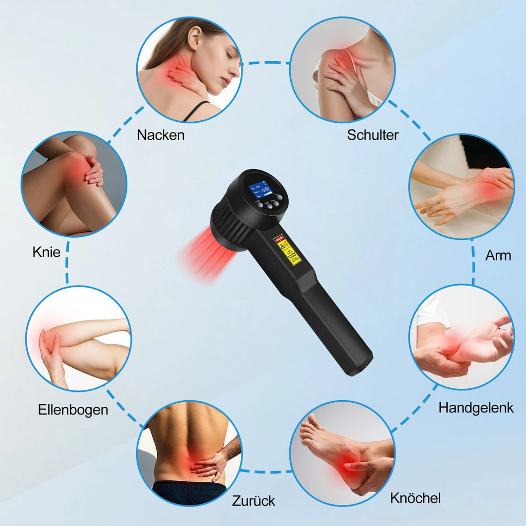5W Cold Laser Therapy Infrared Light Treatment For Neuropathy Arthritis Pain Relief 650nm*10 808nm*15 Red Light Therapy Benefit
