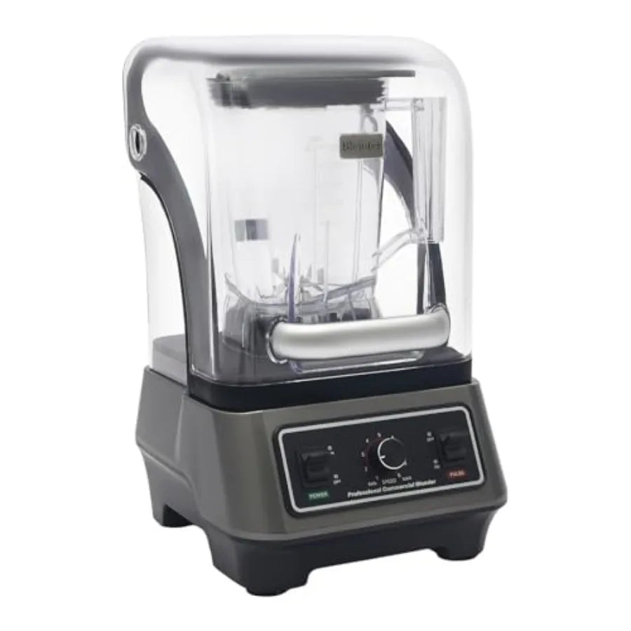 1600W Commercial Blender with Thick Shield 2L Large Ccity Professional Countertop Blending Machine with 9 Speeds 23000 RPM for