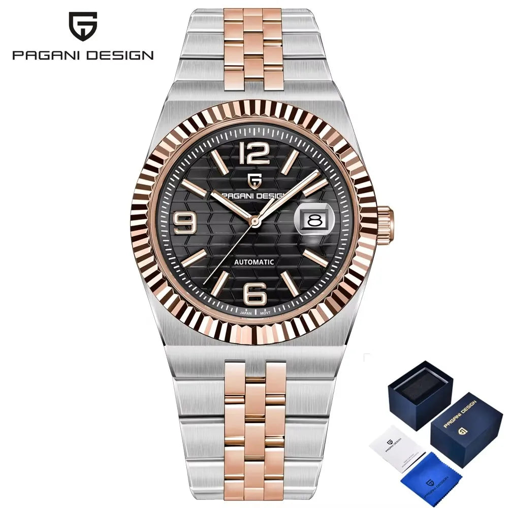 2026 New PAGANI DESIGN Men's Watches Gold Luxury Automatic Watch For Men Mechanical Wristwatches AR Sapphire Waterproof Men Gift