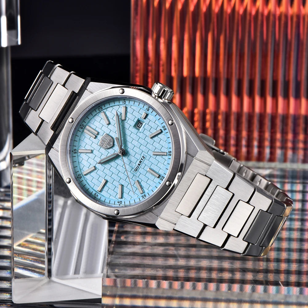 2026 New RollsTimi Men's Quartz Watches Luxury Watch Men Waterproof Stainless Steel Luminous AR Sapphire Mirror Man Gift Clock
