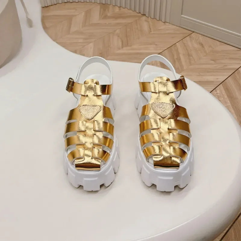 Designer Luxury sandals slippers designer shoes women's casual shoes beach shoes thick soled brown pink knitting shoemaker luxur