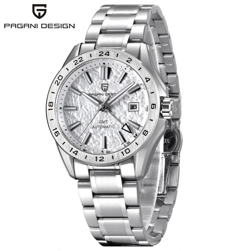 PAGANI DESIGN luxury New GMT Mens sports  Mechanical Watches 100M Waterproof Clock Sapphire Glass Automatic watches for man