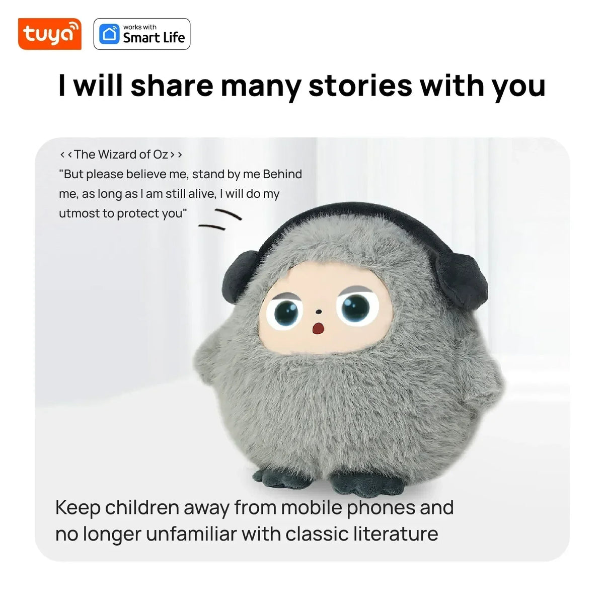 Smart Voice & LED Eyes, Tuya App Rechargeable E-Pet, Interactive Companion for Kids/Adults, Gift-Ready Top Gift Choice Hot Sale
