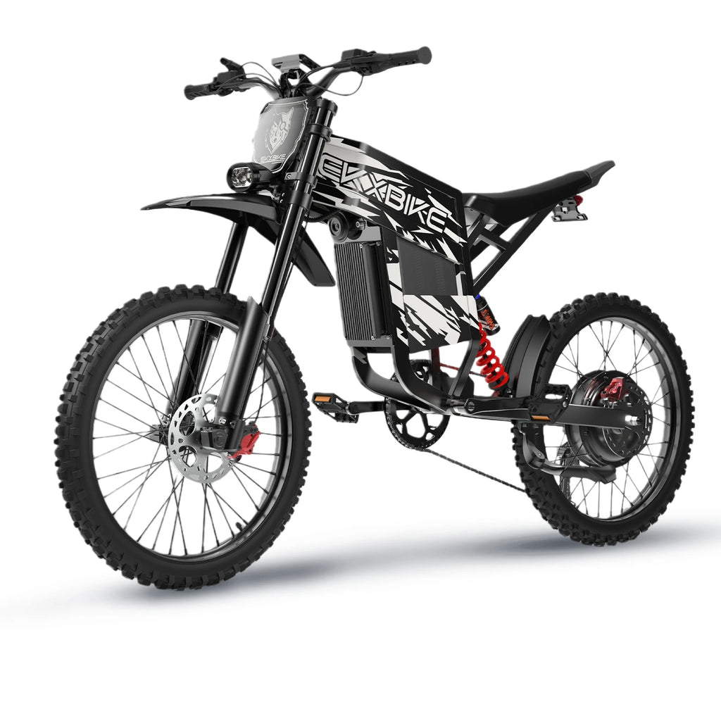 EKXBIKE TX1 Electric Motorcycles 6000W Brushless Gearless Motors 60V30AH Lithium Battery Speed 80Kmh Adult Off Road MTB Ebike