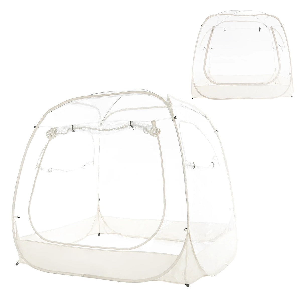 Cold Protection Camping Tent 5x5ft Large Oversize Clear Bubble Tent 2-4 Person for Soccer Football Games Outdoor Events