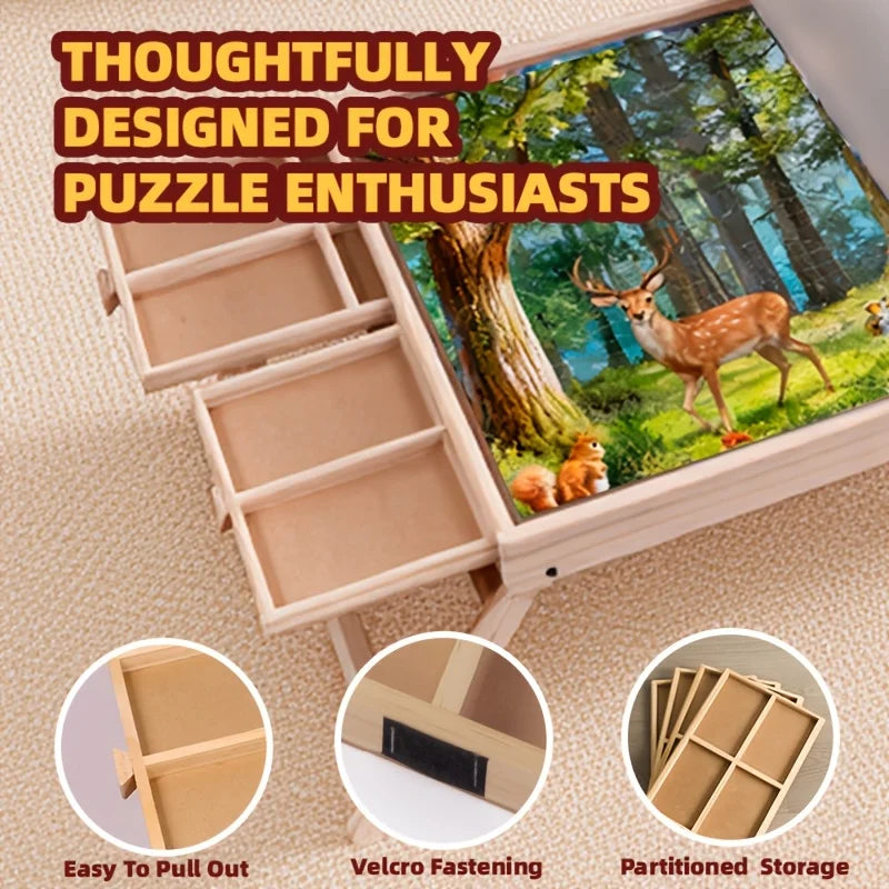 A Table Suitable for Family Games, Card Games, Puzzles, Board Games, Diamond Paintings. Multi-Functional Use. Made of New Ze