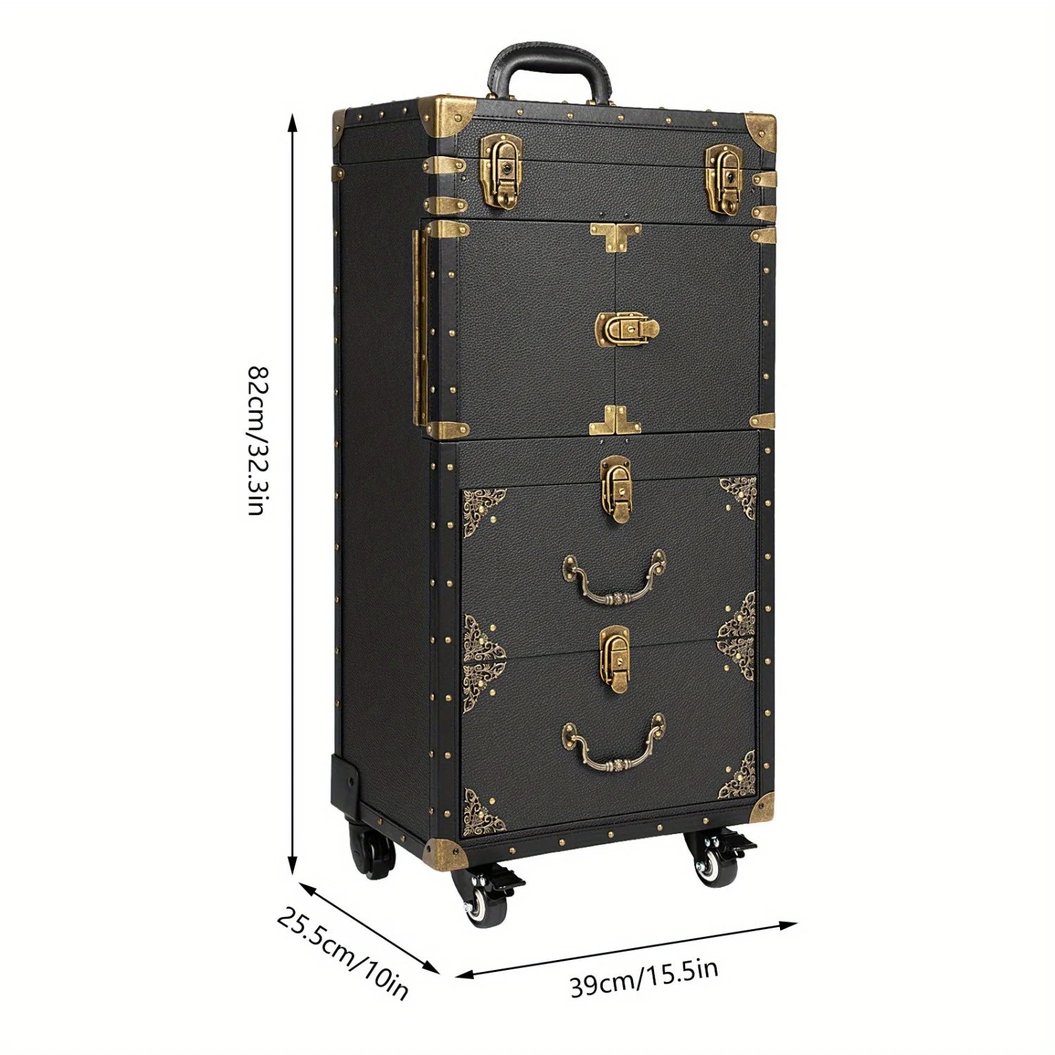 1 Professional Hairdressing Case Large Storage Partitioned Design for Hairstylists Organize Styling Tools Neatly Quick Access