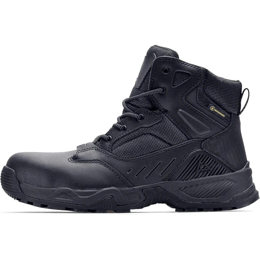 Work Boots with Safety Toe, Slip Resistant Waterproof for Industrial Construction